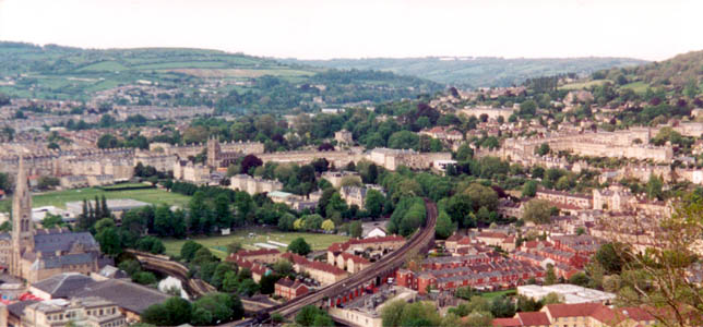 View of Bath from Beechen Cliff.