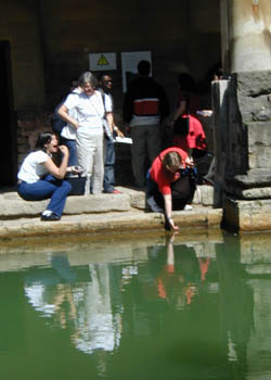 Don't drink the water!  Roman Baths in Bath.