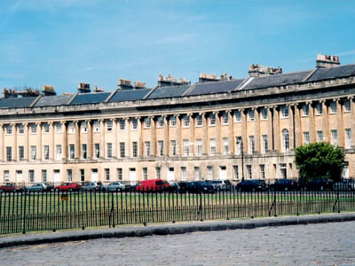 The Royal Crescent in Bath.