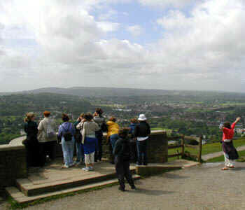 Our group finally reaches the top of Box Hill!