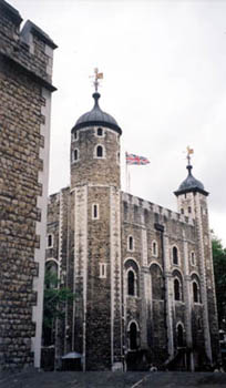 The White Tower, the oldest part of the Tower of London.