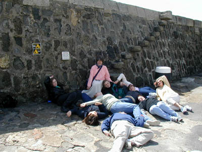 Group tragedy at the foot of Granny's Teeth, Lyme Regis.