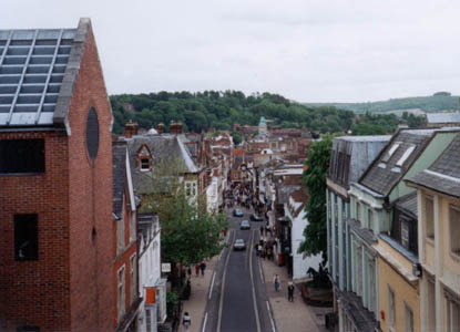 View of Winchester High Street from Westgate.